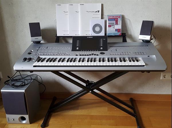 Grote foto yamaha tyros 4 arranger keyboard trs 04 speaker muziek en instrumenten keyboards