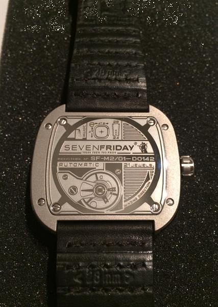 Grote foto sevenfriday m2 01 revolution automatisch horloge sieraden tassen en uiterlijk heren