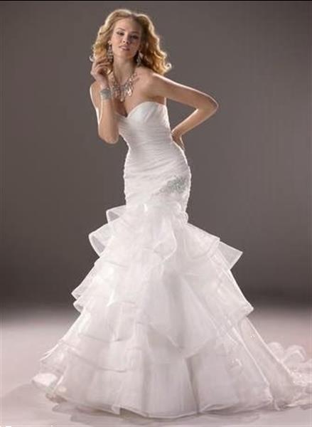Grote foto trouwjurk in flamenco stijl maat 36 38 kleding dames trouwkleding