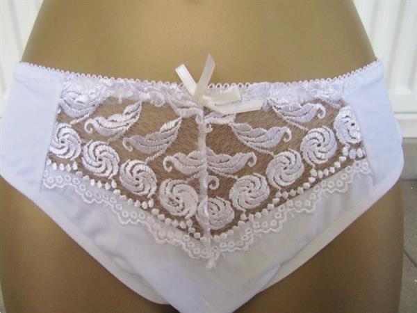 Grote foto chique witte bh met slip voor d cups kleding dames ondergoed en lingerie