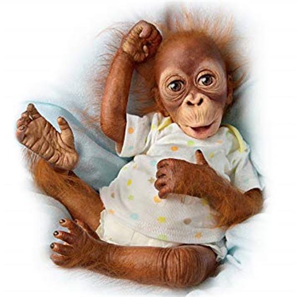 Grote foto reborn orang oetan babu verzamelen poppen