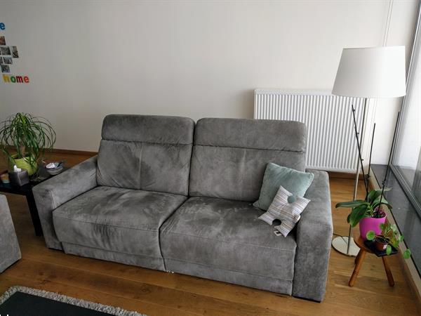 Grote foto grijze zetels met elektrische relaxen huis en inrichting complete zithoeken