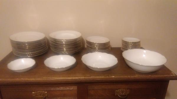 Grote foto bavaria servies wit met gouden rand antiek en kunst servies compleet