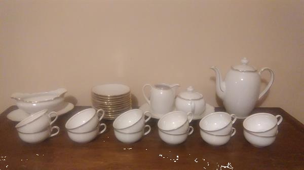 Grote foto bavaria servies wit met gouden rand antiek en kunst servies compleet
