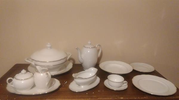Grote foto bavaria servies wit met gouden rand antiek en kunst servies compleet