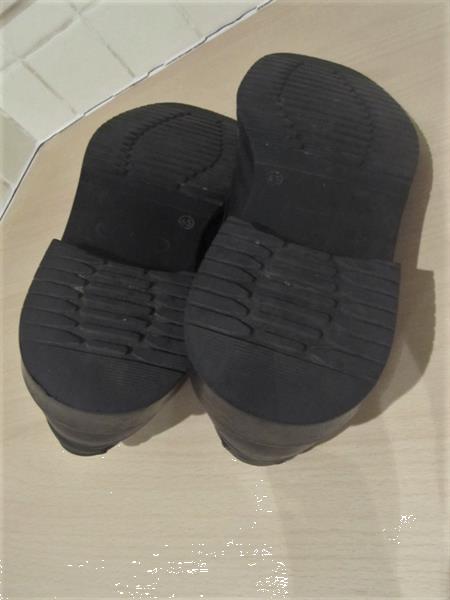Grote foto zwarte comfortabele lederen herenschoenen mt 45 kleding heren schoenen