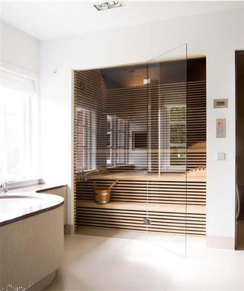 Grote foto sauna in de badkamer beauty en gezondheid sauna