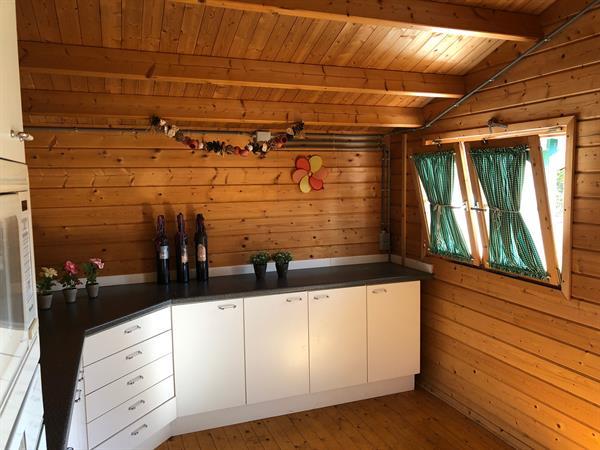 Grote foto tuinhuis met ingebouwde keuken tuin en terras tuinhuisjes en blokhutten