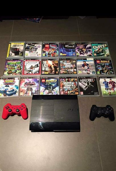 Grote foto playstation 3 2 controllers 18 games spelcomputers games playstation 3