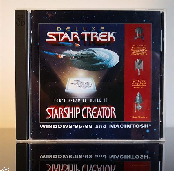 Grote foto pc vintage star trek deluxe starship creator spelcomputers games pc