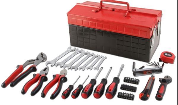 Grote foto cumlaude tools 43 delige gereedschapskist doe het zelf en verbouw handgereedschap