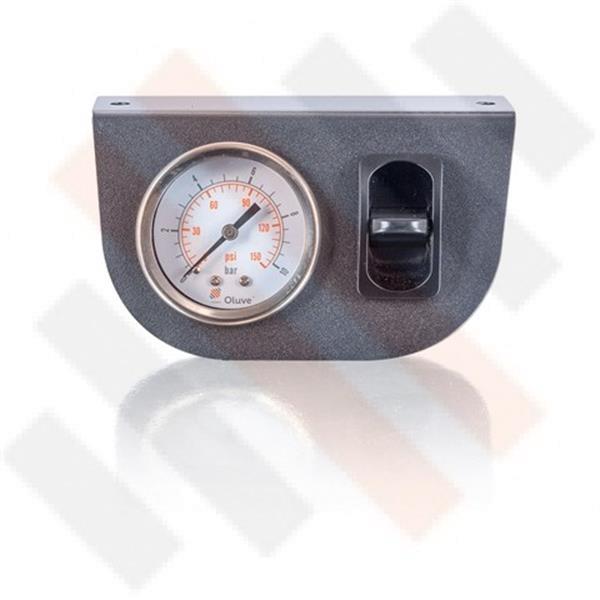 Grote foto manometer 40 mm enkel hulpluchtvering universeel mat gri caravans en kamperen caravan accessoires