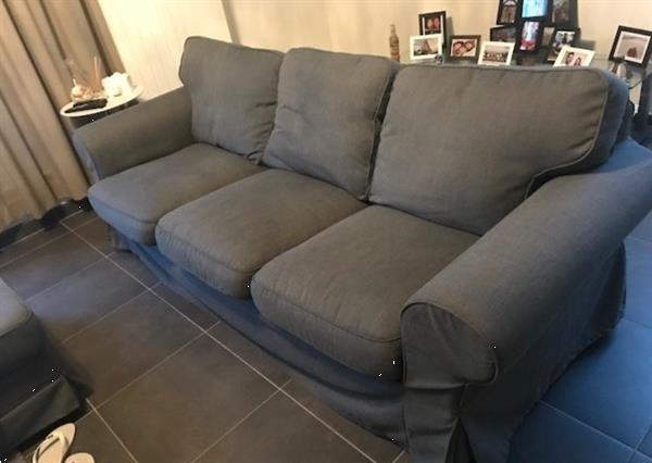 Grote foto ikea ektorp 3 zitsbank nordvalla donkergrijs huis en inrichting sofa en chaises longues