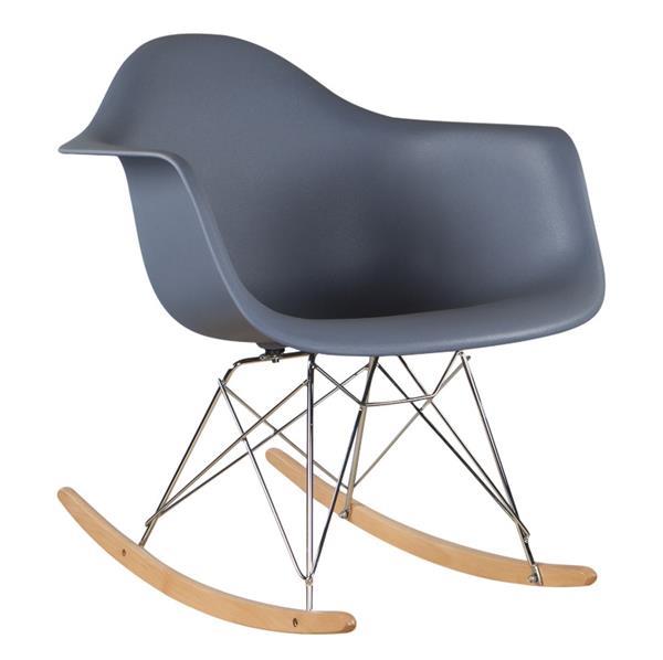 Grote foto schommelstoel in muisgrijs of blauwgrijs huis en inrichting fauteuils