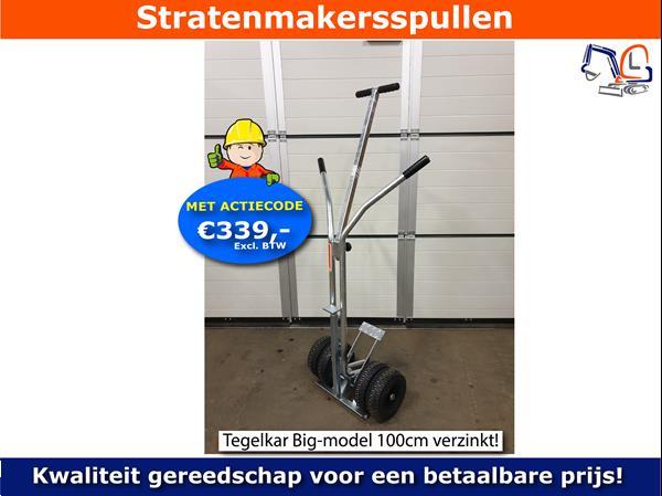 Grote foto tegellegkar t donkey tegeltiller leggen tegels tuin en terras tuingereedschap