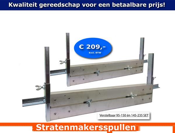 Grote foto afreien egaliseren snelglad strak vlak zandbed tuin en terras tuingereedschap