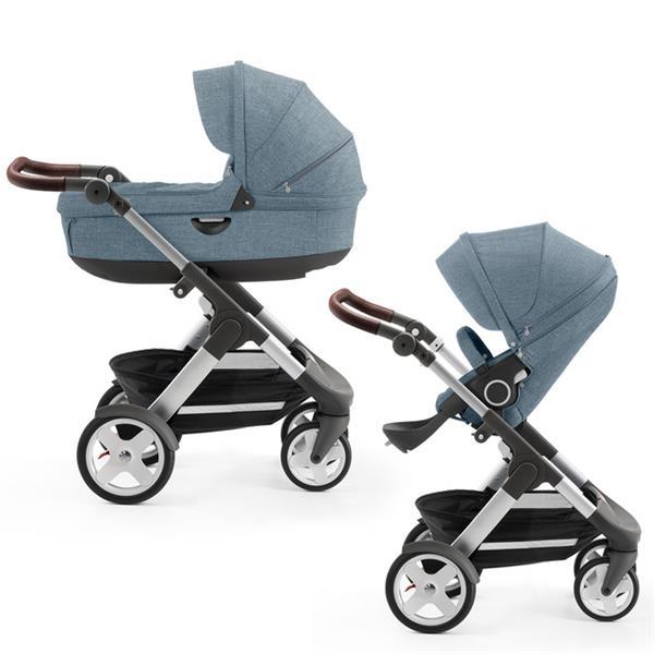 Grote foto stokke trailz kinderwagen nordic blue kinderen en baby kinderwagens