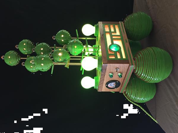 Grote foto radio groen gloriol antiek en kunst overig