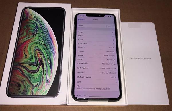 Grote foto apple iphone xs max 512gb space grey telecommunicatie apple iphone