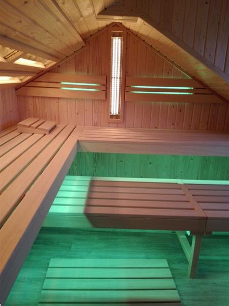 Grote foto sauna op maat inbouw sport en fitness sauna