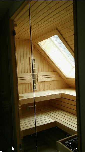 Grote foto sauna op maat inbouw sport en fitness sauna