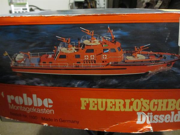 Grote foto bouwpakket feuerloschboot dusseldorf 1 25 hobby en vrije tijd boten en schepen