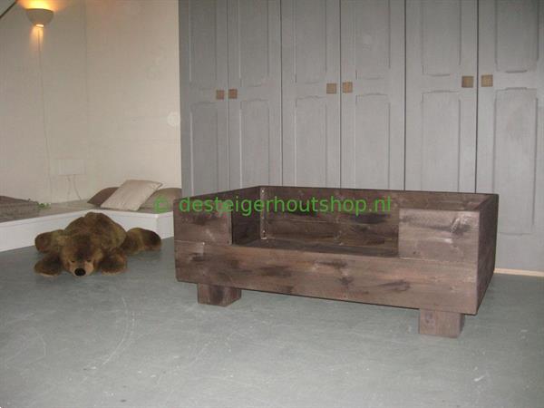 Grote foto hondenmand van steigerhout wieringa interieurbouw dieren en toebehoren toebehoren