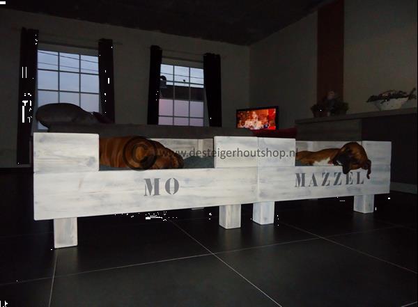 Grote foto hondenmand van steigerhout wieringa interieurbouw dieren en toebehoren toebehoren