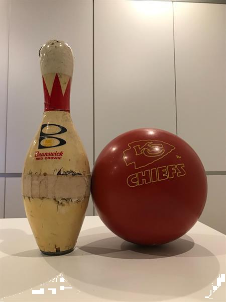 Grote foto kegel bowlingbal verzamelen sportartikelen en voetbal