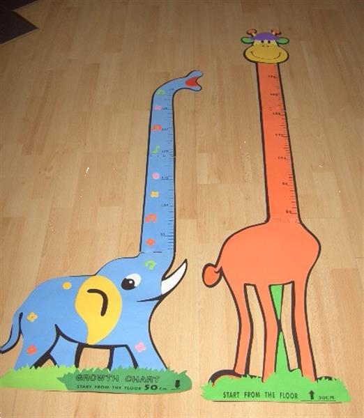 Grote foto groeimeter giraffe 11 stuks nieuw kinderen en baby inrichting en decoratie