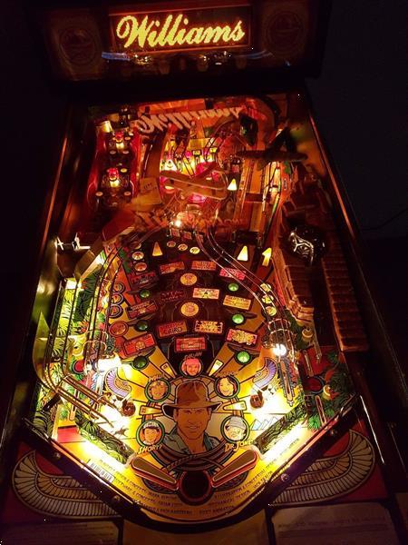 Grote foto williams flipper pinball indiana jones spelcomputers games sega