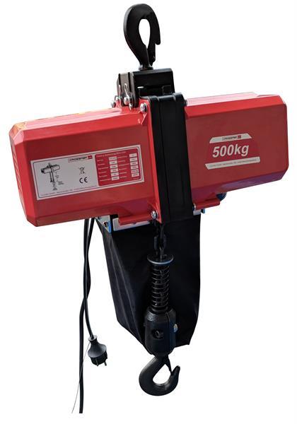 Grote foto elektrische kettingtakel hijstakel takel 500kg doe het zelf en verbouw kranen en graafmachines