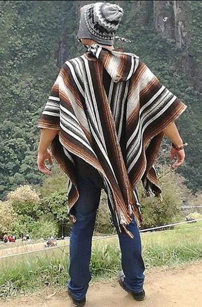 Grote foto heren poncho poncho met capuchon kleding dames jassen winter