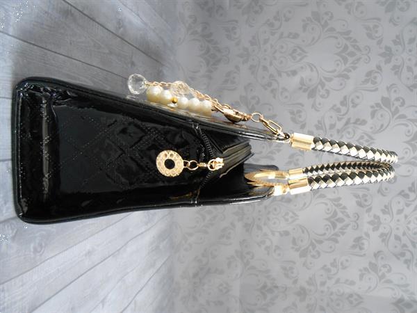 Grote foto nieuw prachtige elegante damestassen. sieraden tassen en uiterlijk damestassen