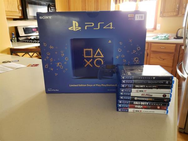 Grote foto new ps4 pro console spelcomputers games playstation 4