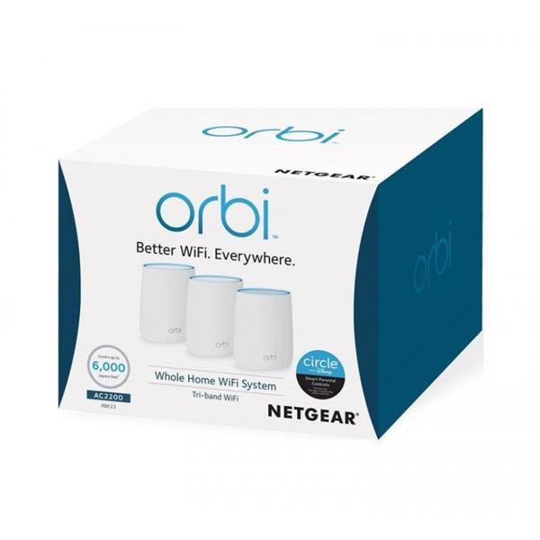 Grote foto orbi wifi mesh rbk23 1 router 2 satellieten computers en software netwerkkaarten routers en switches