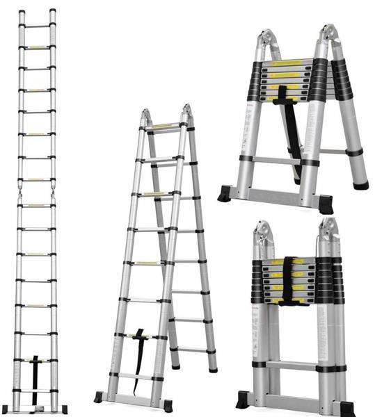 Grote foto telescopische klapladder 5 meter doe het zelf en verbouw gereedschappen en machines