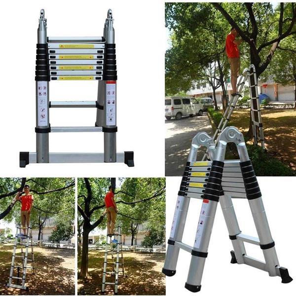 Grote foto telescopische klapladder 5 meter doe het zelf en verbouw gereedschappen en machines
