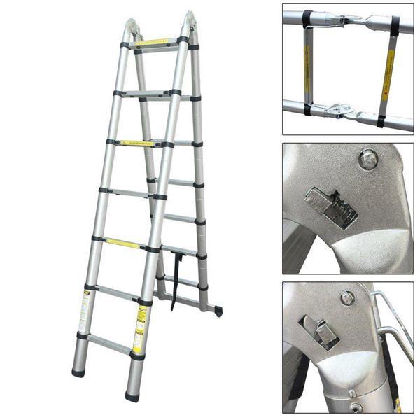 Grote foto telescopische klapladder 5 meter doe het zelf en verbouw gereedschappen en machines