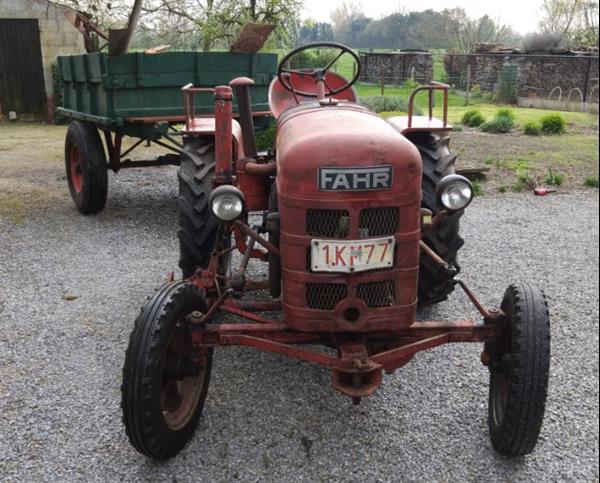 Grote foto oldtimertractor fahr d90 agrarisch tractoren oldtimers