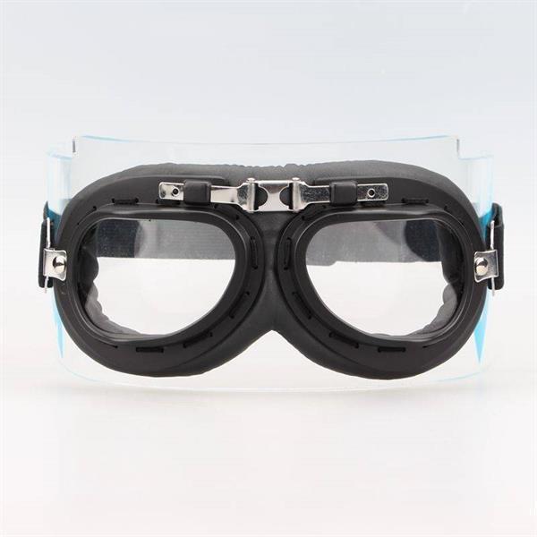 Grote foto crg zwart chrome motorbril glaskleur multi kleur motoren overige accessoires
