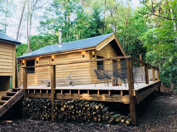 Grote foto luxe chalet durbuy ardennen sauna en jacuzzi vakantie belgi