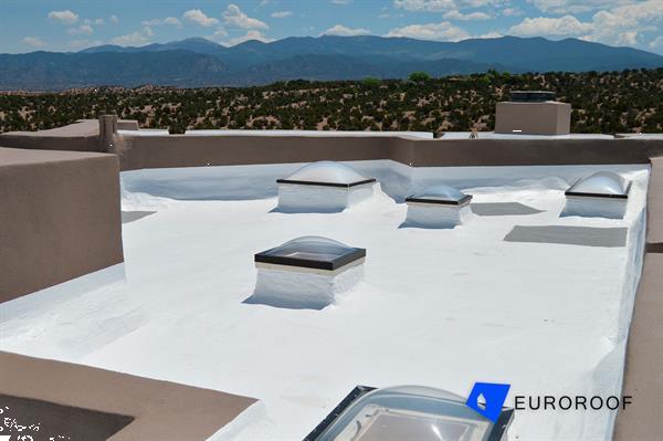 Grote foto coating dakbedekking polyrethaan doe het zelf en verbouw dakbedekking