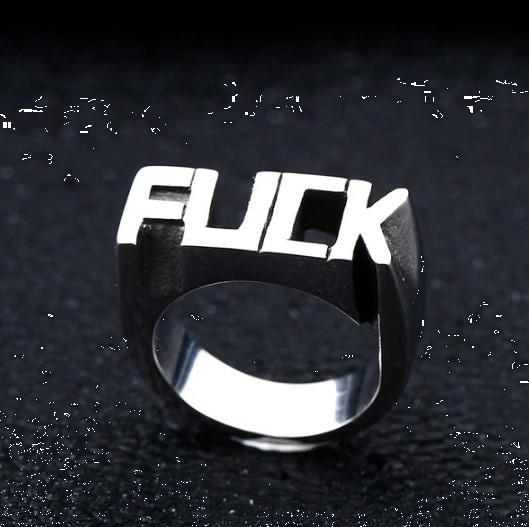 Grote foto punk goth rock fuck ring nieuw sieraden tassen en uiterlijk ringen voor hem