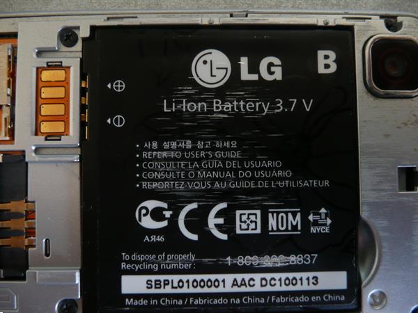 Grote foto lg li ion batterij lgip 550n telecommunicatie lg
