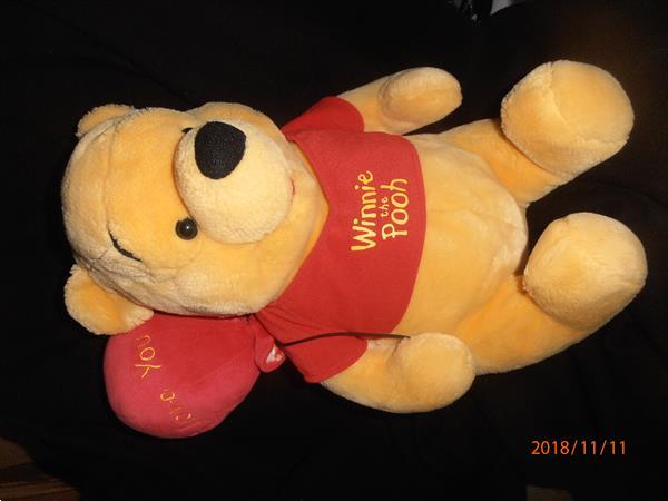 Grote foto pluche winnie the pooh met ballon kinderen en baby knuffels en pluche