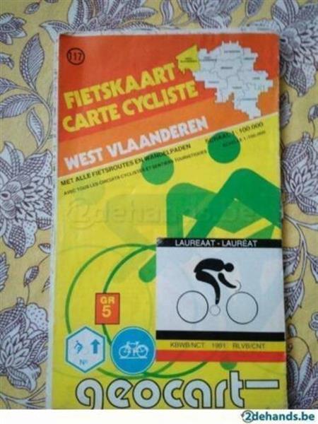 Grote foto fietskaart west vlaanderen van geocart hobby en vrije tijd overige hobby en vrije tijd