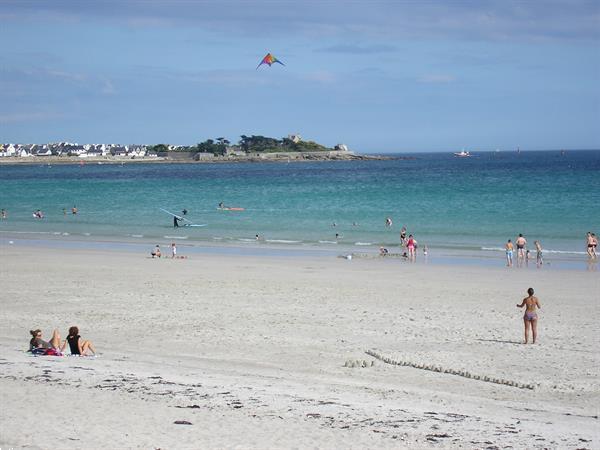 Grote foto la plage a pied 100m guilvinec bretagne vakantie frankrijk