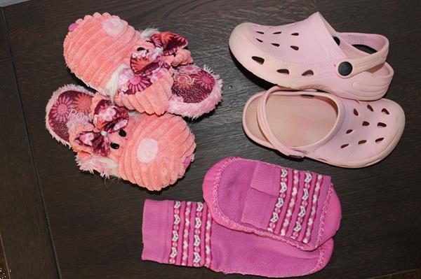 Grote foto pantoffels maat 28 3 paar meisje kinderen en baby schoentjes en sokjes