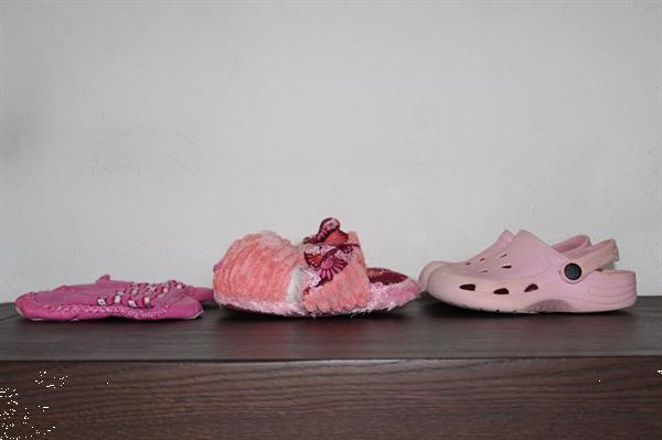 Grote foto pantoffels maat 28 3 paar meisje kinderen en baby schoentjes en sokjes